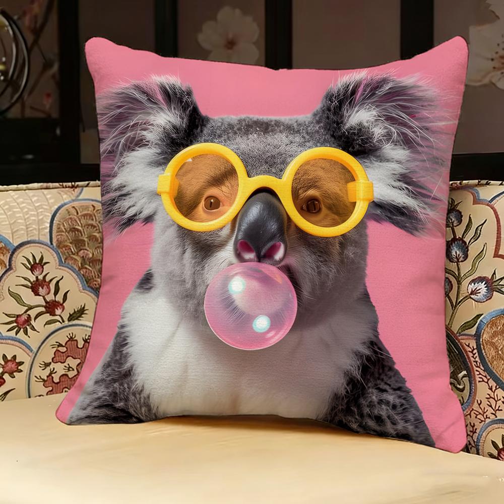 Animals That Blow Bubbles Pillow Case Pillowcase Doublesided Printed Sofa Cushion Bedroom Headboard Pillow