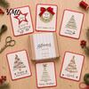 Winter Holiday Creative Projects Merry Christmas DIY Card Kit, Embroidery Stitching Greeting Handmade Crafts Set with Tree Design, Beginner-Friendly