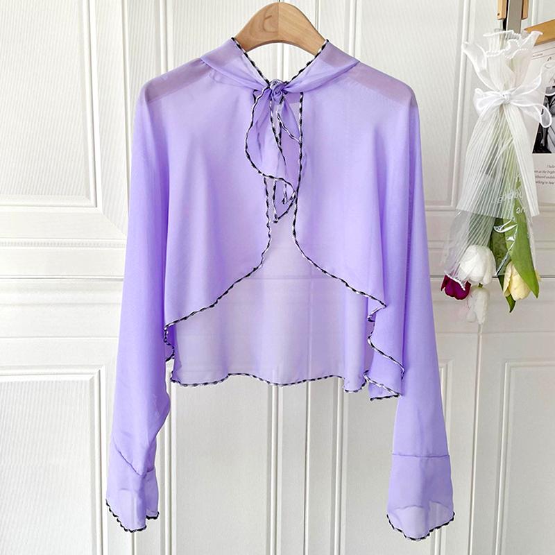 1 шт. Тонкий свободный защитный рукав с длинным рукавом, дышащий женский кардиган, модная защита от солнца, корейский стиль, солнцезащитный платок