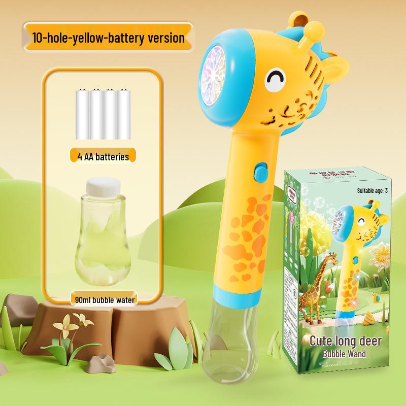 Unicorn Electric Bubble Maker: Kids' Automatic Light-Up Bubble Gun Gift