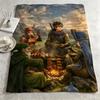 game D-Dragon Quest-t Throw Warm Soft Flannel Blanket, Multi-use for Sofa Bed Camping Travel Nap