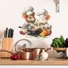 Мультяшный мышонок-повар готовит вкусную еду, кухня, украшение для дома, благоустройство, наклейки на стену