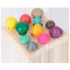 Wooden Mushrooms Toddler Learning Toy For Counting And Practice Concentration