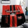 1PC Clube De Regatas Flamengo Custom Name Patterned Flannel Blanket Suitable For All Seasons for Home Decor Warmth and Comfort Gifts Holiday Present
