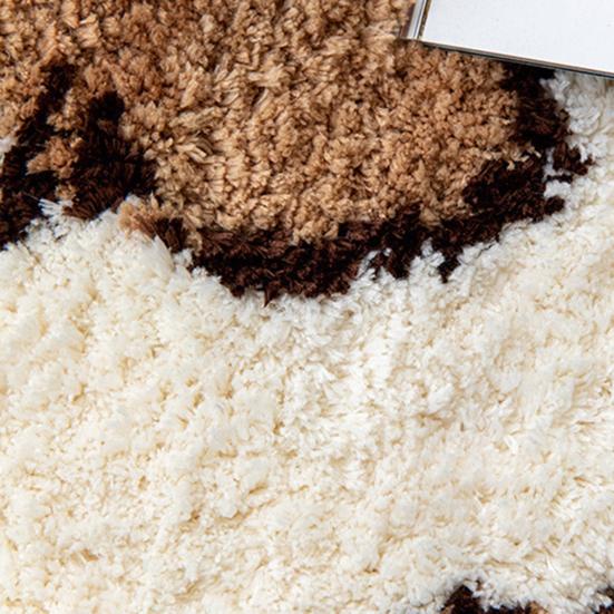 Коврик с изображением мультяшного кота, роскошный, комфортный, имитация кашемира, нескользящий, впитывающий, входной коврик для дома