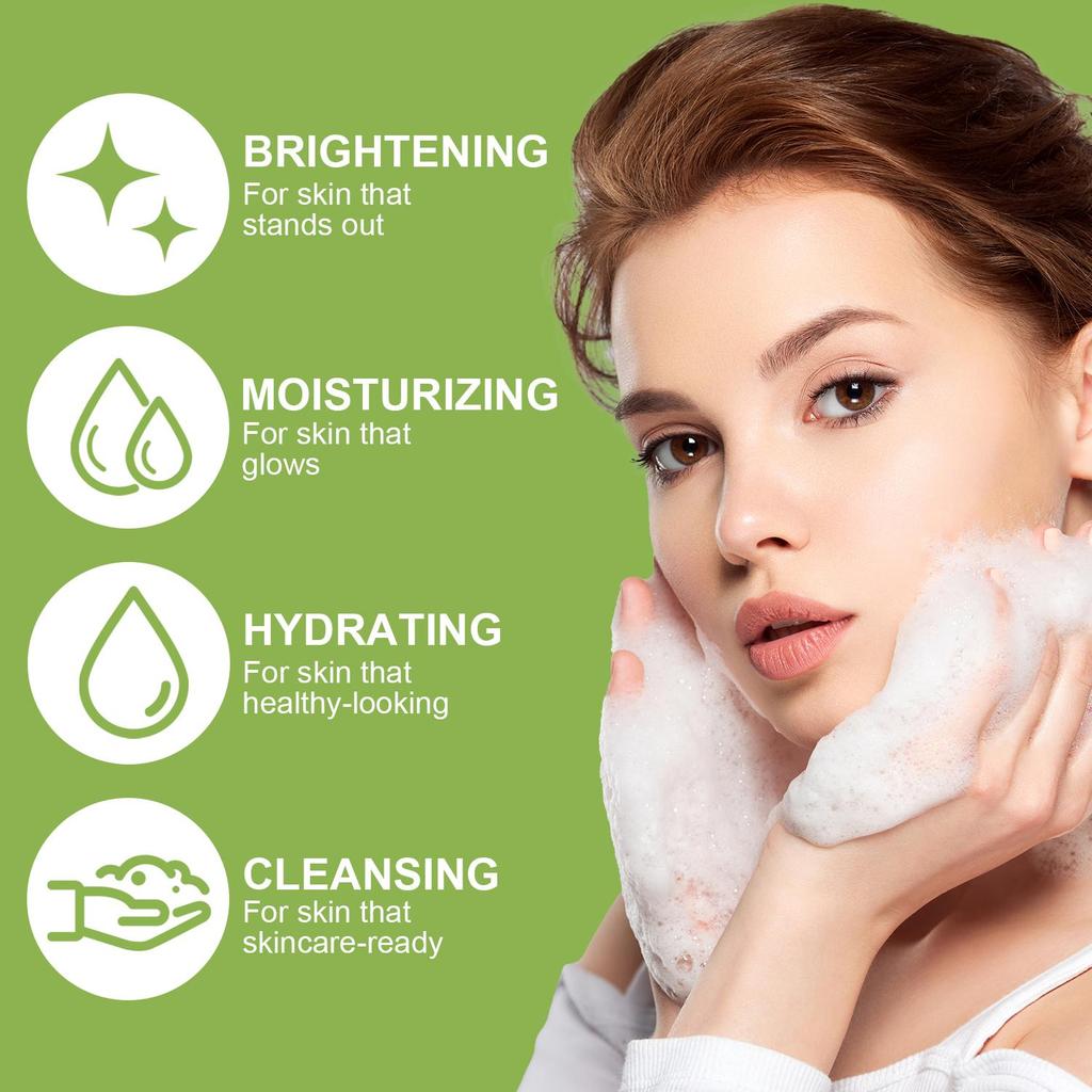 Мыло с койевой кислотой - Для кожи лица и рук - Глубоко питает и увлажняет кожу - Очищает кожу от грязи и жира и осветляет кожу, 100 г