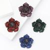 Vintage Heavy Industry Alloy Rhinestone Rose Brooch High-End Exquisite Women'S Clothing Brooch Jewelry Pin