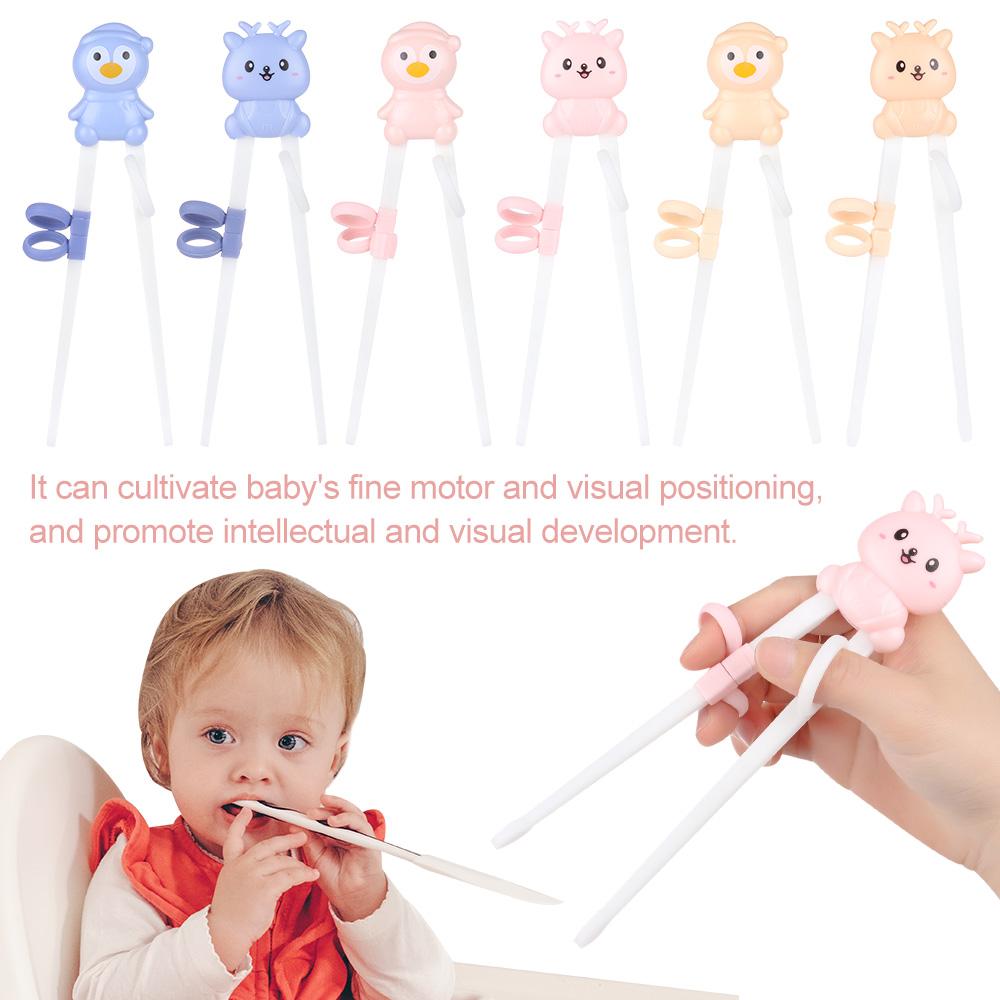 Cartoon Kids Baby Tableware Training Beginner Chopsticks Eating Helper Learning Chopsticks