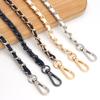 47in PU Leather Flat Chain Strap Handbag Chains Purse Straps Shoulder Cross Body Replacement Strap DIY Purse Making