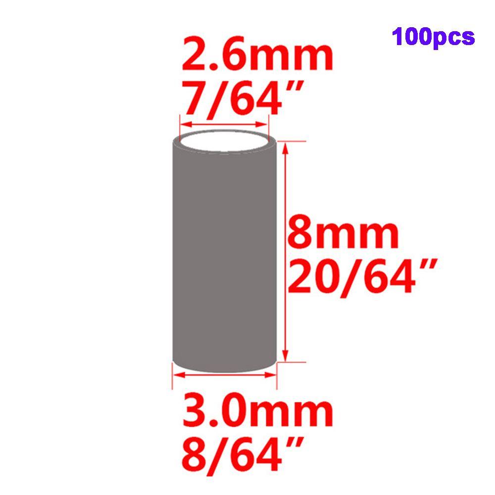 Copper Stainless Steel Crimp Sleeves Connector Fishing Wire Pipe Fishing Line Tube Tackle Tools