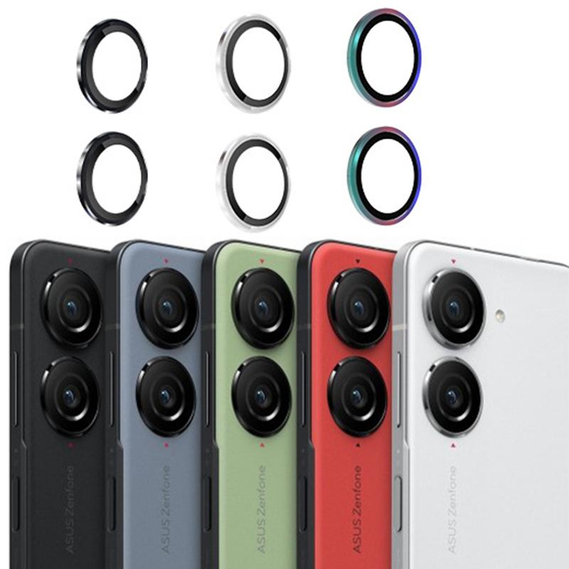 Защитная пленка для объектива задней камеры для Asus Zenfone 10, задняя металлическая защита для камеры для ASUS Zenfone10, кольцевое стеклянное защитное покрытие
