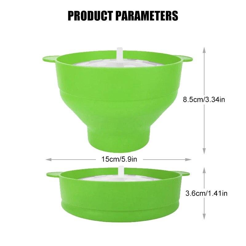 Кухонная микроволновая печь, миска для попкорна, силиконовое ведро, сделай сам, красная машина для попкорна с крышкой, блюдо для чипсов, фруктовое блюдо, высокое качество, простые инструменты