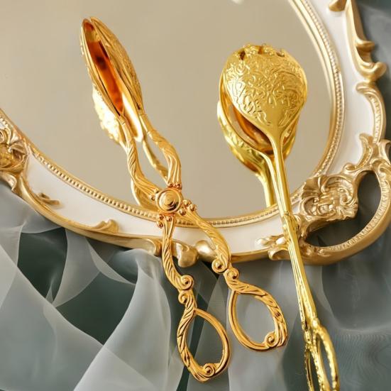 Щипцы для хлеба, зажим для торта, арабский винтажный стиль, зажимы для шведского стола, щипцы для сервировки барбекю, для кухни, домашней выпечки тортов, десертов, жарки салатов, гриля