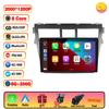 Autoradio pour Toyota VIOS Yaris 2007 - 2012, autoradio sans fil, Carplay, Android Auto, navigation GPS, écran QLED IPS 2k, Wifi 4G