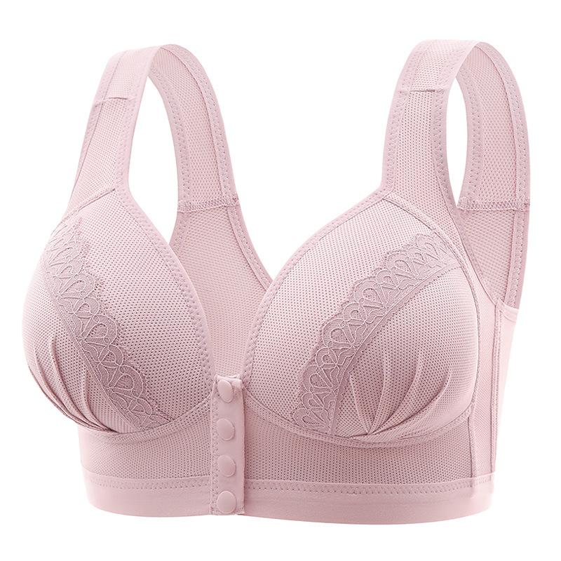 Тонкая чашка формы в пожилом возрасте удобное нижнее белье спереди пуговицы женский бюстгальтер бюстгальтер