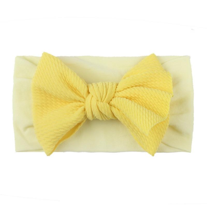 New Bow Nylon Headband, Cute Soft Elastic Twill Bubble Baby Hair Accessories, Baby Headband
