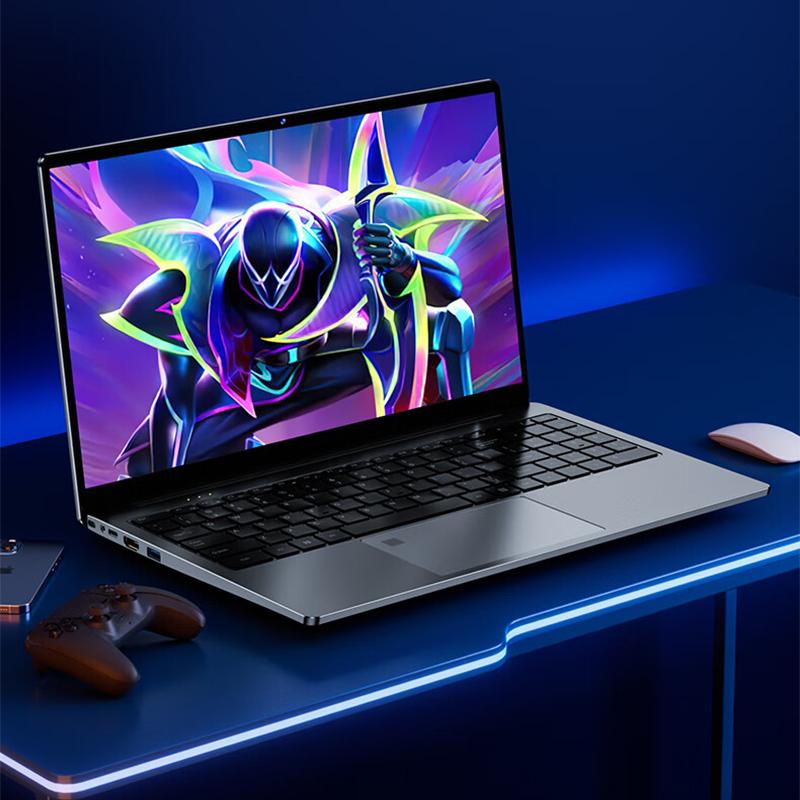 FUNXUN Ноутбук GTX 1060 с одиночным дисплеем, 15,6 дюйма, 16 ГБ, Windows11 Pro, система 512G/1024G, ноутбук Intel Celeron, офисный компьютер