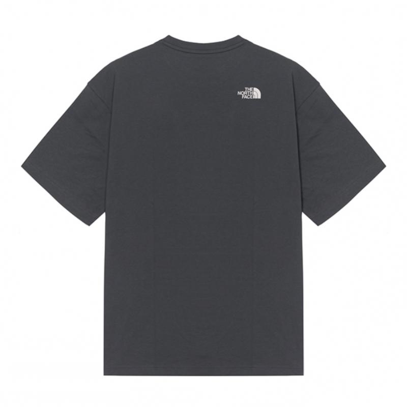 The North Face Men S White Label Signature Short Sleeve Round Tee White Nt7ur26l