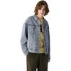 GAP Denim Jackets Men's Medium Washed Lapel Moderate Straight Fit 723096