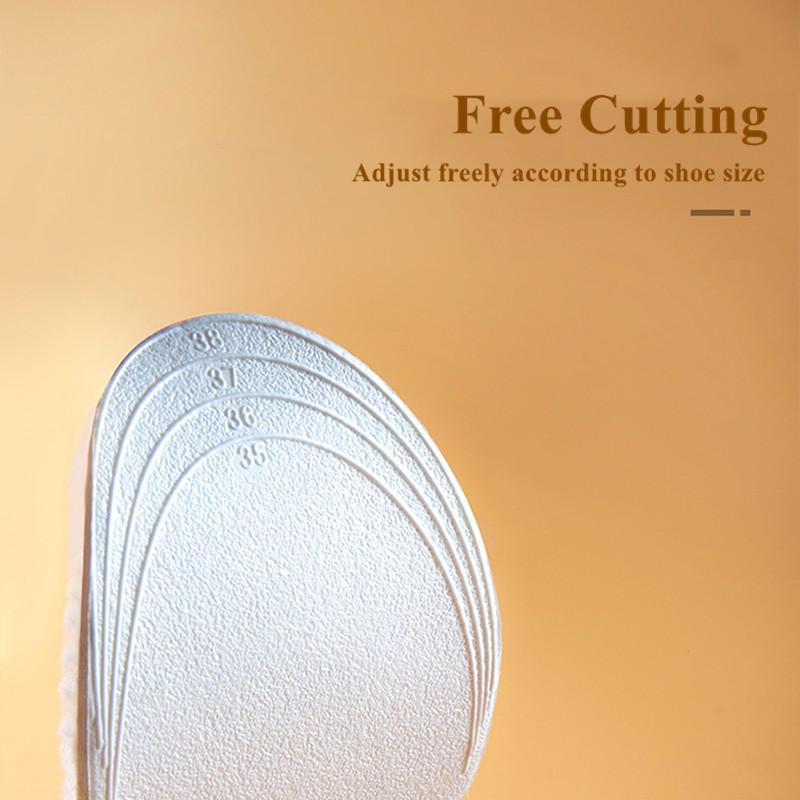 NO.8 Winter Plush Warm Insoles for Shoes Height Increase Insole for Feet Martin Snow Shoe Insert Thicken Heating Sole Men Woman