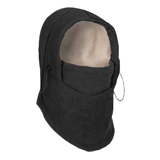 Женская зимняя шапка-балаклава со встроенным шарфом, толстая, теплая, Polar, двухслойная, ветрозащитная, регулируемая, полная защита, для холодной погоды, для велоспорта, катания на лыжах