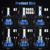 Мини-H4 H7 светодиодная лампа автомобильной фары lampada H1 H3 H8 H11 Led 9005 HB3 9006 HB4 12000LM 6000K белые автомобильные противотуманные фары