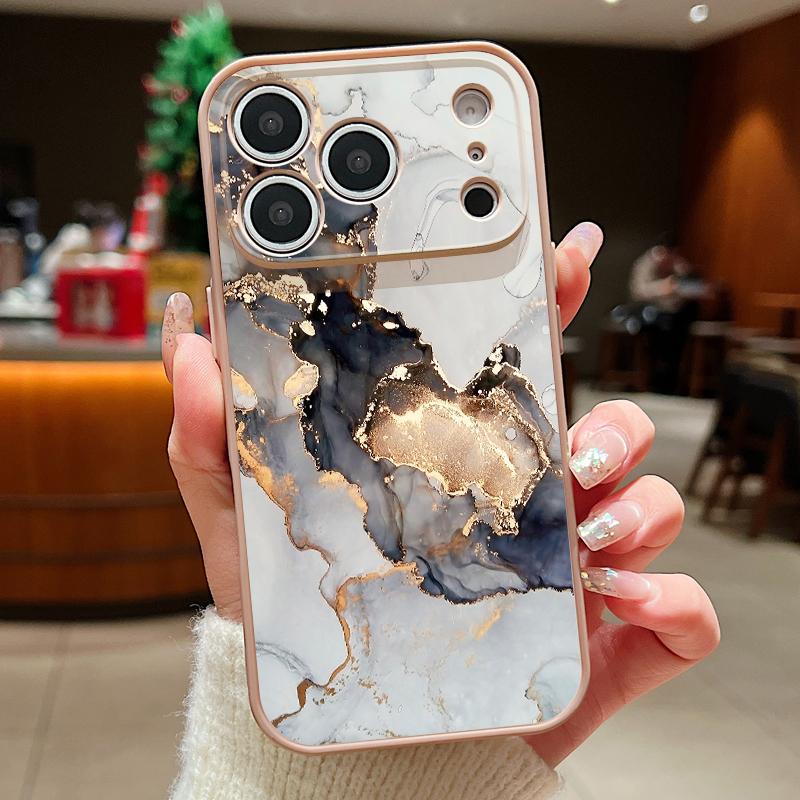 Ретро Чехол с Мраморным Узором Для iPhone 17 Pro Max Магнитный Для Magsafe Гибридный ТПУ+ПК Матовое Покрытие Для iPhone 16 15 14 13 Pro Max