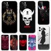 Японский самурай маска Они DIY чехол для телефона для iPhone 5S 2020se 6s 7 8 plus x 10 XR XS 11 12 13 mini pro MAX черная задняя крышка из ТПУ