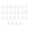 25pcs Lip Gloss Tube Refillable Clear Soft Mini Empty Cosmetic Container for Shampoo Body Lotion