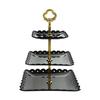 European Tray Holiday Party Three-layer Fruit Plate Dessert Candy Dish Cake Stand Self-help Display Home Table Decoration Trays