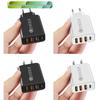 Многопортовое зарядное устройство 2A: 3 USB + PD Type-C для мобильных устройств