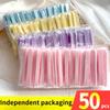 10/20/30/50pcs Compressed Face Wash Sponge Clean Face Disposable Powder Puff Cleaning Cotton Pad Cleansing Beauty Strip