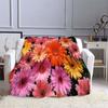Rose Flower Pattern Blanket Sofa  Blankets for Beds Super Soft Warm Blanket Cover Flannel Throw Blanket Flannel Blanket