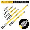 6 PCs Non-Slip Magnetic Cross Head Household Electric Driver Screw Set - High Hardness Hand Drill Bits for Electric Screwdrivers