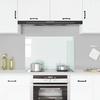 VidaXL Kitchen Backsplash White 90x60 Cm Tempered Glass 249459