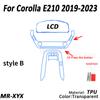 Для TOYOTA Corolla E210-2023 автомобильная консоль коробка передач наклейка на панель прозрачная ТПУ автомобильная внутренняя защита