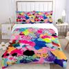 3pcs Abstract Floral Print Bedding Set, Breathable and Soft, Suitable for Bedroom Decor (1*Duvet Cover + 1/2*Pillowcases, No Core) yy250821149