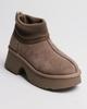 Uggs with a Platform Sole Allsy 8752 37 Beige Suede Wool