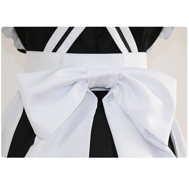 8 Pcs/Set Maid Costume Cosplay Lolita Set Maid Outfit Maid Dress