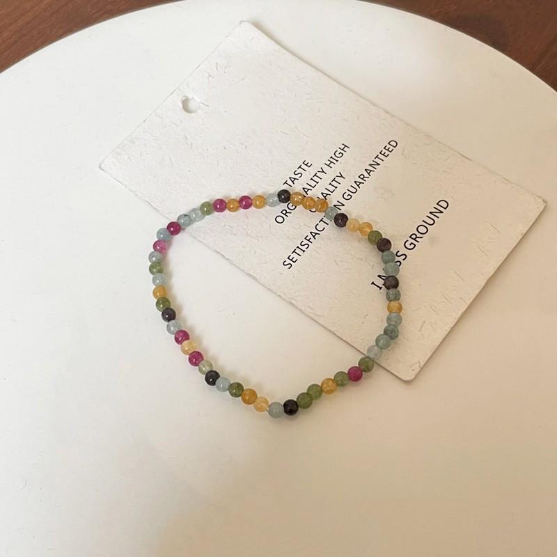 1 шт. Розовый браслет из бусин, Богемный стиль, Плетеный вручную аксессуар из бусин, Браслет в новом китайском стиле с высокой модой, Подходит для сочетания