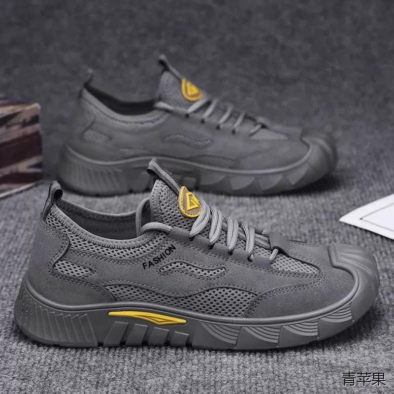 Летняя мужская обувь Новый стиль Дышащая рабочая обувь для мужской рабочей обуви Нескользящая износостойкая спортивная обувь Повседневная обувь для скейтборда