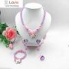 Children 'S Hair Accessories Set Cute Cartoon Jewelry 1set =5pcs Jewelry Accessories Necklace Bracelet Hairpin High Quality