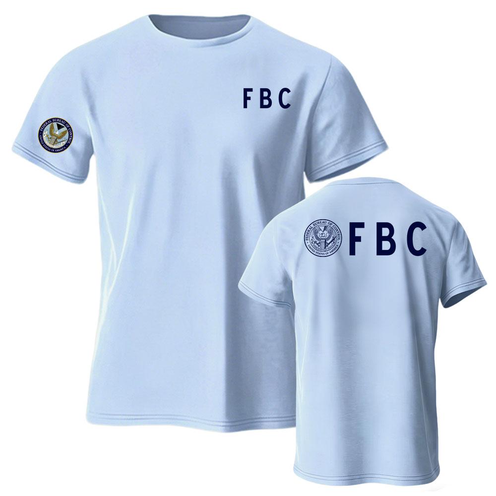Унисекс Уличная одежда FBC Федеральное Бюро Контроля Футболка с коротким рукавом Свободная с круглым вырезом Модная Летняя Повседневная Мужская Футболка Мерч