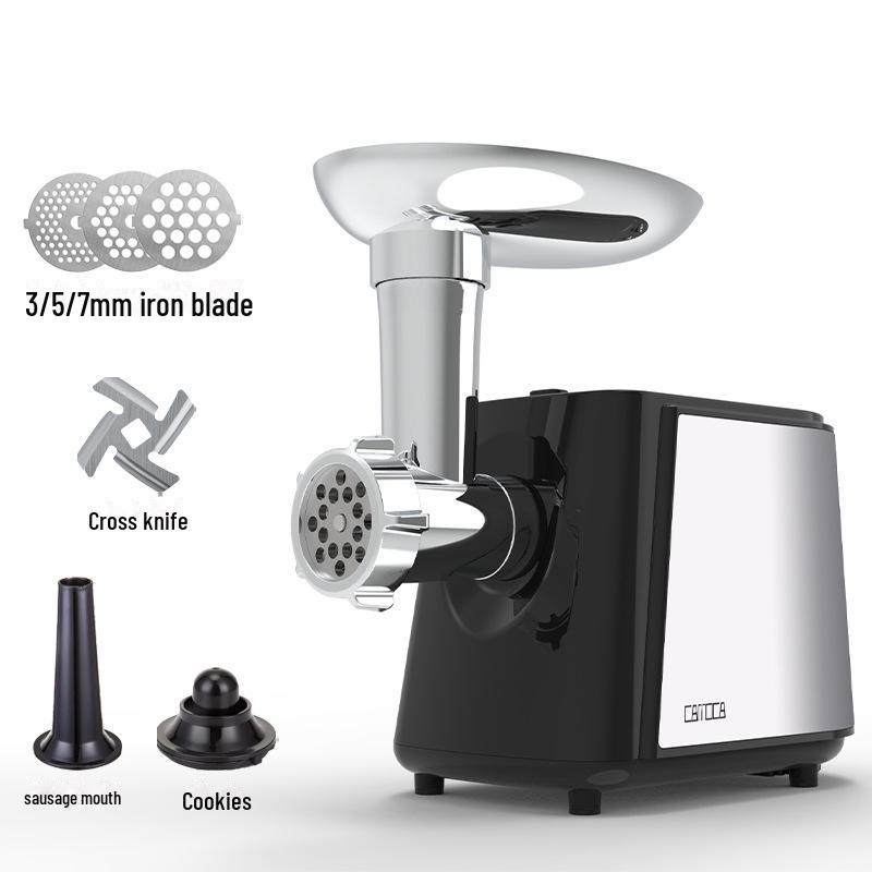 Электрическая мясорубка и шприц для колбас из нержавеющей стали с двойным напряжением - 110 В США / 220 В ЕС