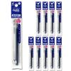 Pilot Ballpoint Pen Refill Frixion Ball LFBKRF12F 0.7mm Set of 10 Blue Black