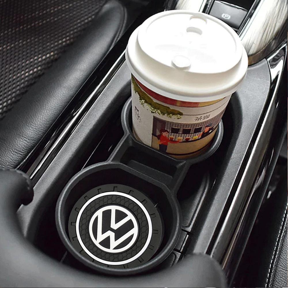 2025 Hot 1/2/4pcs Car Water Cup Bottle Holder Anti-slip Pad For Volkswagen VW GTI Polo Golf Passat Tiguan Arteon Taigo Caddy Jet