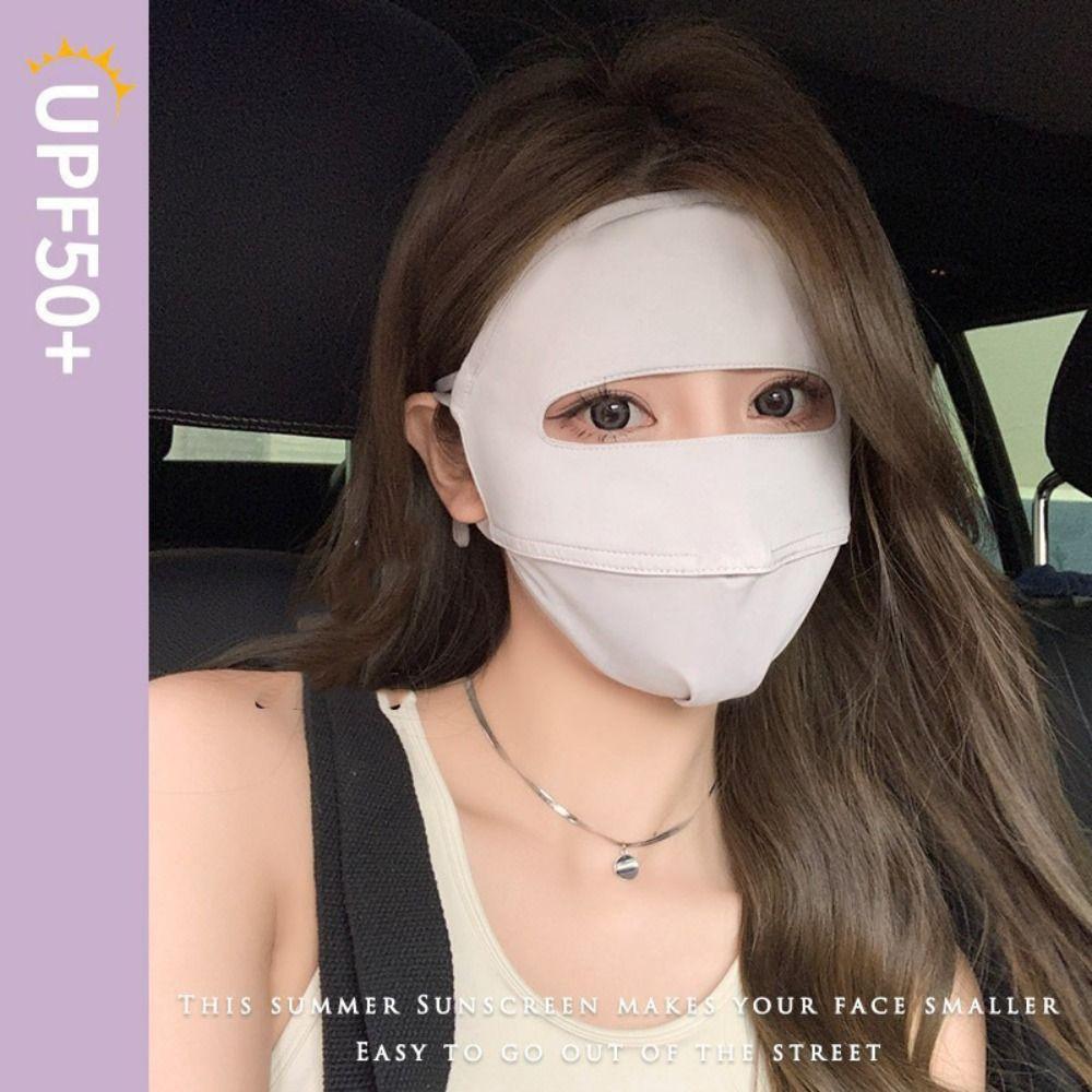 Sunscreen Face Scarf Ice Silk Mask Face Mask Face Gini Mask Adjustable Face Cover Cycling