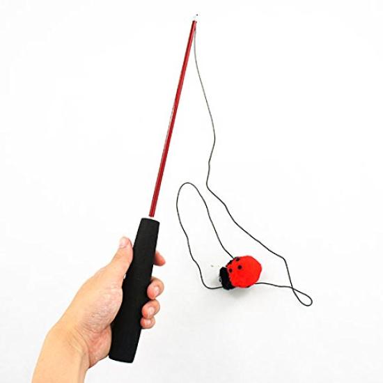 ICat FLYING CAT Удочка Кошачий мячик Божья коровка Мяч Игрушка для кошек