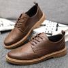 Мужская повседневная кожаная обувь Классическая деловая обувь класса люкс Оксфорды Офисная обувь для мужчин Удобные лоферы Броги Мокасины