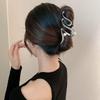 Женская заколка-краб для волос в холодном стиле 2024: Нишевый дизайн, большой аксессуар для высокой прически